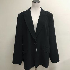 Marina Rinaldi black blazer Jacket classic NWT 29 XL ITALY us 20 - 22